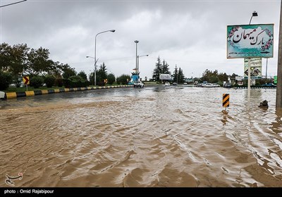 سیلاب و آبگرفتگی در رودسر گیلان