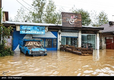 سیلاب و آبگرفتگی در رودسر گیلان