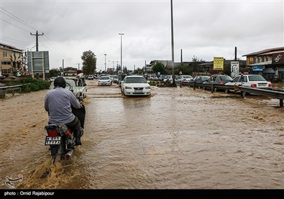 سیلاب و آبگرفتگی در رودسر گیلان