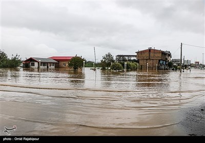 سیلاب و آبگرفتگی در رودسر گیلان