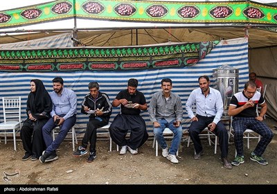 موکبهای پذیرایی از زائران اربعین حسینی در همدان