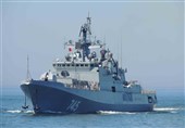 شلیک کشتی نظامی روسیه در دریای مدیترانه+فیلم