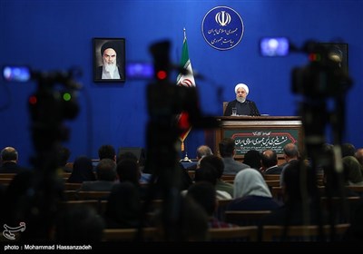  نشست خبری حجت الاسلام حسن روحانی رئیس جمهور