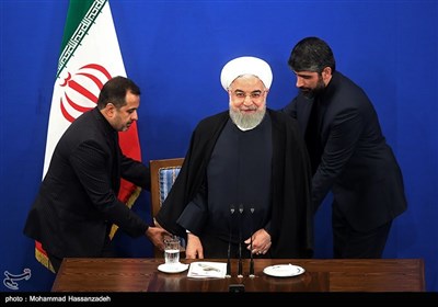 نشست خبری حجت الاسلام حسن روحانی رئیس جمهور