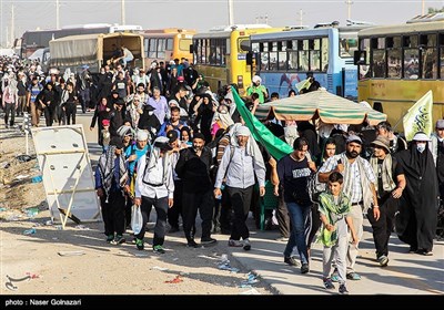 خروج زائران اربعین حسینی از مرز مهران