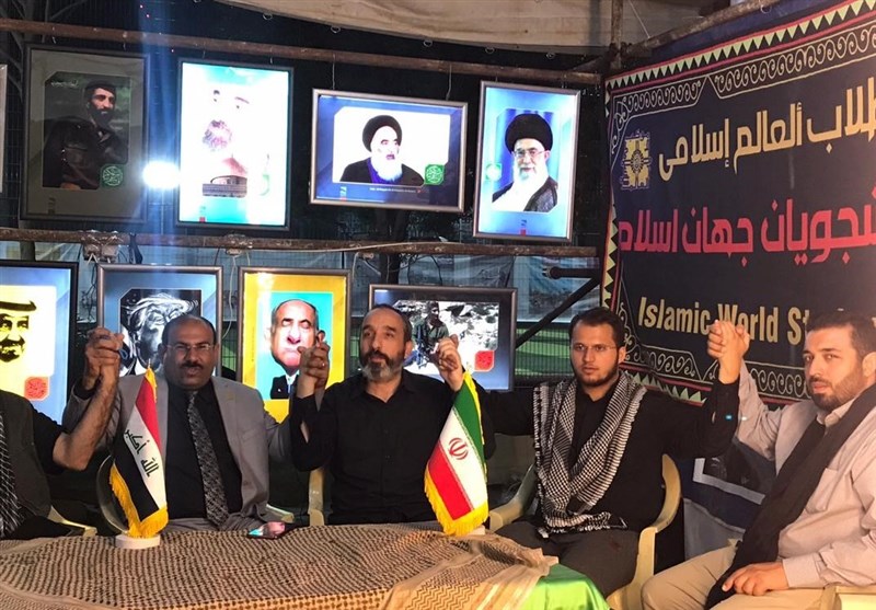 استقبال مسئولان ایرانی و عراقی از موکب دانشجویان جهان اسلام+عکس