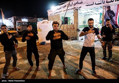  زائرین اربعین حسینی در پایانه مرزی چذابه 