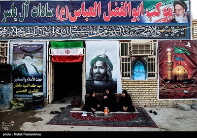  زائرین اربعین حسینی در پایانه مرزی چذابه 