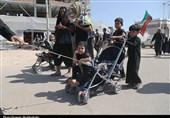 حضور پرشور کودکان در طریق الحسین(ع) به روایت تصویر