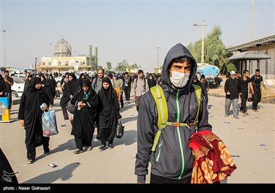 بازگشت زائران اربعین حسینی از مرز مهران