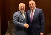 دیدار و گفتگوی ظریف با وزیر خارجه جمهوری آذربایجان