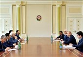 Iranian FM, Azeri Leader Aliyev Meet in Baku