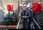 بازدید پرویز فتاح رئیس بنیاد مستضعفان از مراحل ساخت و پیشرفت ساختمان پلاسکو