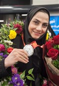 استقبال از مریم هاشمی قهرمان ووشو جهان