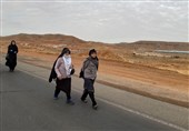 سیل خروشان زائران پیاده در مسیر مشهدالرضا(ع)+تصاویر