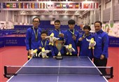 قهرمانی تیم تنیس روی میز منتخب آسیا در مسابقات نوجوانان جهان با حضور بازیکن ایرانی