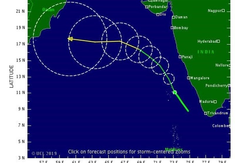 آخرین وضعیت ‌طوفان KYARR؛ طوفان‌ ‌MAHA ‌سواحل شمالی دریای عمان را در‌بر می‌گیرد