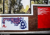 Walls of US ‘Den of Espionage’ in Tehran Get New Murals