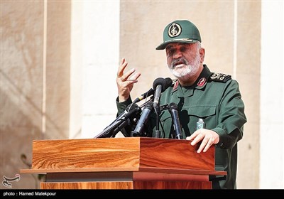سخنرانی سرلشکر حسین سلامی فرمانده کل سپاه در مراسم رونمایی از دیوارنگاره‌های جدید لانه جاسوسی سابق آمریکا