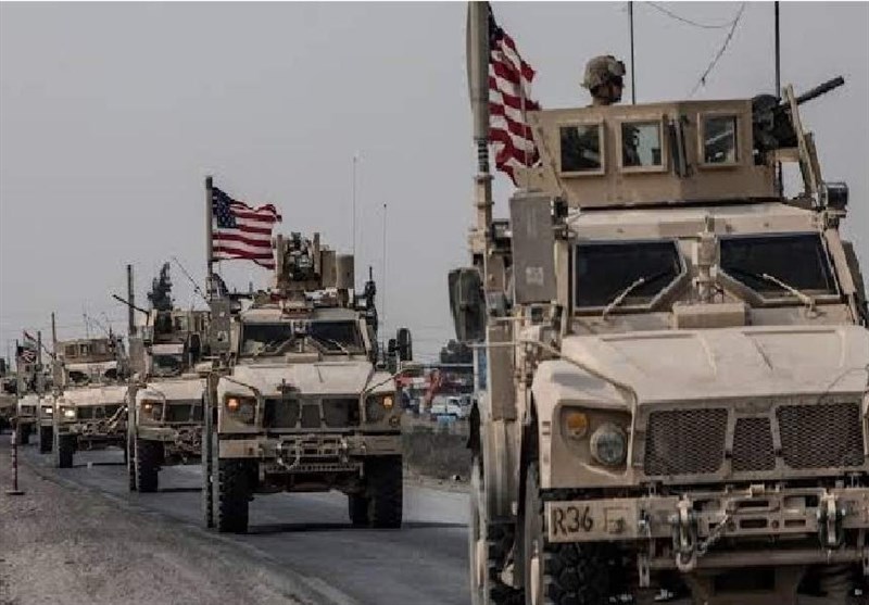 شام سے امریکی بکتربند گاڑیوں کا قافلہ عراق روانہ