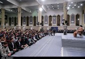 دیدار دانش‌آموزان و دانشجویان با رهبر معظم انقلاب