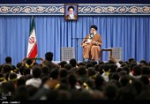 دیدار دانش‌آموزان و دانشجویان با رهبر معظم انقلاب