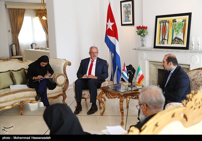 نشست خبری سفیر کوبا در تهران