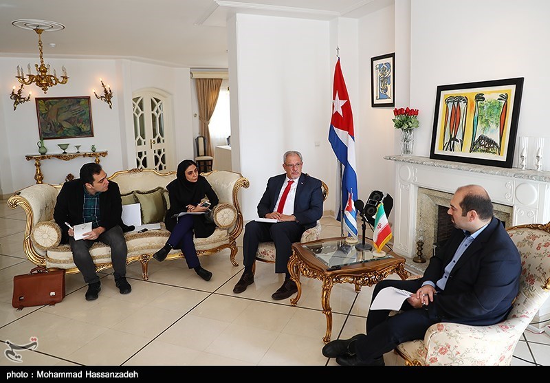 نشست خبری سفیر کوبا در تهران