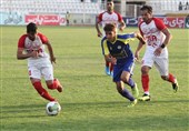 لیگ دسته یک فوتبال| تساوی گل ریحان مقابل نود ارومیه در ورزشگاه انقلاب کرج
