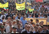 راهپیمایی 13 آبان در بوشهر به روایت تصویر