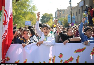  اجتماع مردم کردستان علیه جنایات اسرائیل/ طنین فریاد "مرگ بر آمریکا " 