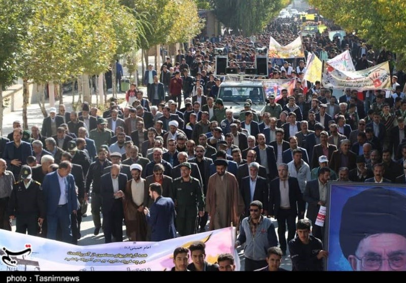 راهپیمایی 13 آبان در استان اصفهان به روایت تصاویر‌