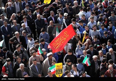 راهپیمایی روز 13 آبان در همدان 