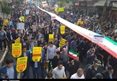 راهپیمایی یوم‌الله 13 آبان ماه در استان گلستان به‌ روایت تصاویر