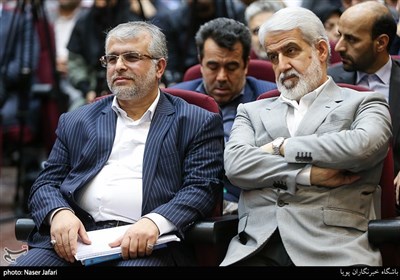محمدجواد حشمتی و عباس پوریانی در مراسم تکریم و معارفه رئیس کل دادگاه های عمومی و انقلاب تهران