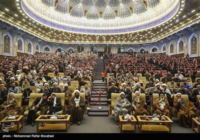 همایش یاوران وقف در سالن همایش‌های پیامبر اعظم(ص) مدرسه امام موسی کاظم (ع) -قم