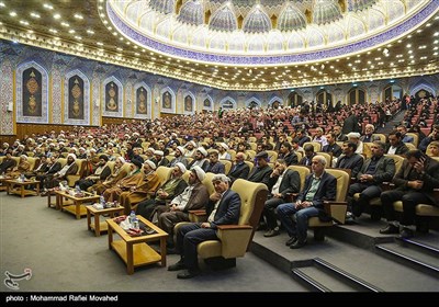 همایش یاوران وقف در سالن همایش‌های پیامبر اعظم(ص) مدرسه امام موسی کاظم (ع) -قم