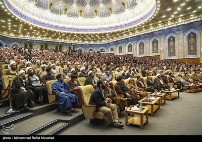 همایش یاوران وقف در سالن همایش‌های پیامبر اعظم(ص) مدرسه امام موسی کاظم (ع) -قم