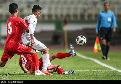 دیدار تیمهای ملی فوتبال جوانان ایران و قرقیزستان