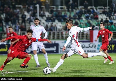 دیدار تیمهای ملی فوتبال جوانان ایران و قرقیزستان