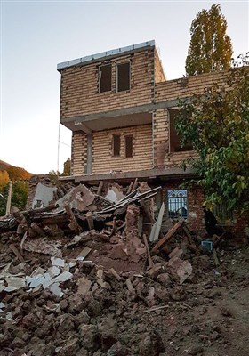 خسارات زلزله در میانه - آذربایجان شرقی