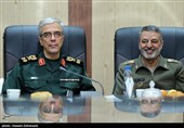  سردار سرلشکر پاسدار محمد باقری رئیس ستاد کل نیروهای مسلح و امیر سرلشکر سید عبدالرحیم موسوی فرمانده‌کل ارتش 