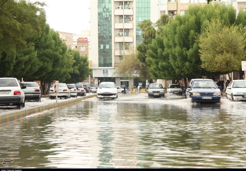 خاک و بارندگی در اهواز؛ دمای هوا در شهرهای خوزستان کاهش یافت