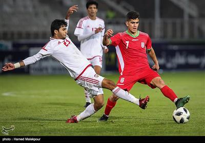 دیدار تیم‌های فوتبال جوانان ایران و امارات