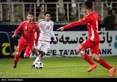 دیدار تیم‌های فوتبال جوانان ایران و امارات