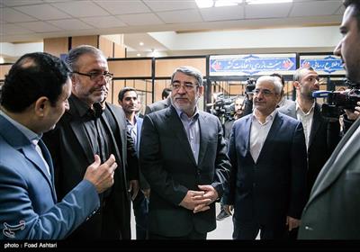 عبدالرضا رحمانی فضلی وزیر کشور در مراسم افتتاح ستاد انتخابات