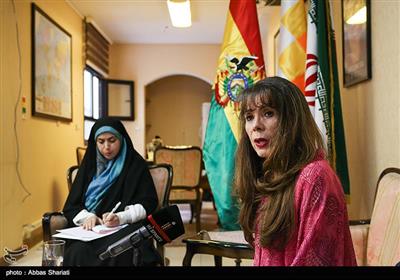 نشست خبری خانم «رومینا گوادالوپه پرز راموس» سفیر بولیوی در تهران