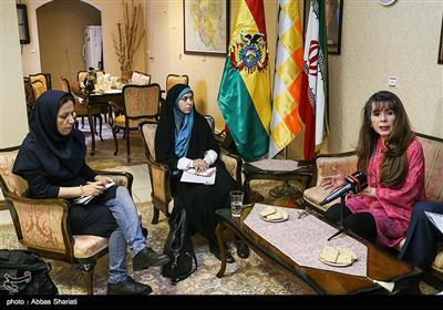 نشست خبری خانم «رومینا گوادالوپه پرز راموس» سفیر بولیوی در تهران 