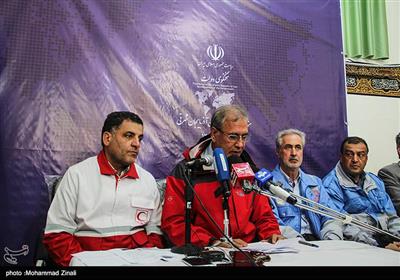 نشست خبری علی ربیعی سخنگوی دولت در مناطق زلزله‌زده