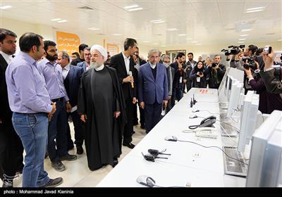 افتتاح نیروگاه 160 مگاواتی برق مجتمع سنگ آهن گل‌گهر توسط حجت‌الاسلام روحانی رئیس جمهور ایران